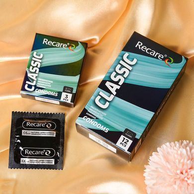 Презервативи Holographic Recare Classic Condoms 12 шт, класичні SX3334 фото