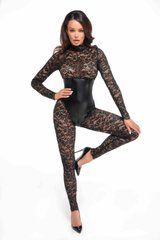 Комбінезон Noir Handmade F299 Enigma lace catsuit with underbust bodice - S SX0231 фото