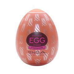 Мастурбатор-яйцо Tenga Egg Cone, плотный TPE, пробник лубриканта 5 мл SO9801 фото
