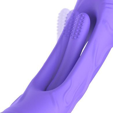 Вибратор точки G с вагинальным отростком Good Vibes Only &ndash; Flax Vibrating Dildo with G-Spot Stimulator SX3064 фото