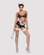 Эротический костюм горничной Obsessive Maidme set 5pcs S/M, бюстгальтер, пояс с фартуком, чулки, стр SO7290 фото 3