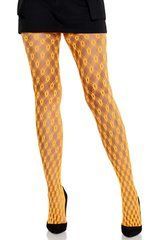 Колготки Leg Avenue Eyelet Net Tights Neon Orange One Size SX2754 фото