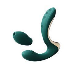 Вибратор-пульсатор с вакуумной насадкой Zalo &ndash; Talis G-Spot PulseWave Vibrator Turquoise Green SX0711 фото