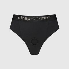 Трусики с фиксацией дилдо Strap-On-Me Harness Lingerie Idole - M - Black SX3514 фото