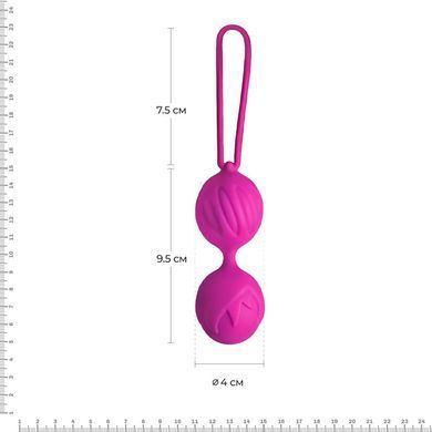 Вагинальные шарики Adrien Lastic Geisha Lastic Balls BIG Magenta (L), диаметр 4см, вес 90гр AD40321 фото