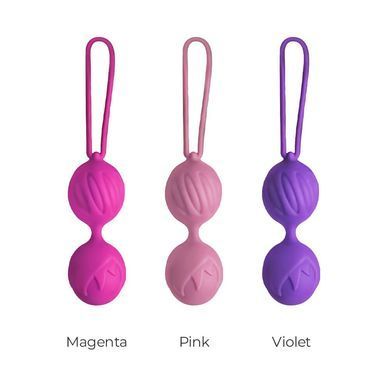 Вагинальные шарики Adrien Lastic Geisha Lastic Balls BIG Magenta (L), диаметр 4см, вес 90гр AD40321 фото