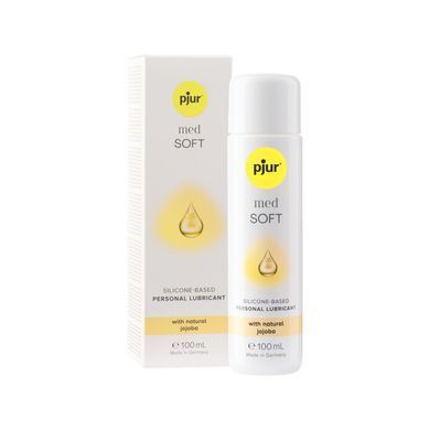 Силіконова змазка pjur MED Soft glide 100 мл з олією жожоба для дуже сухої та чутливої шкіри PJ12630 фото