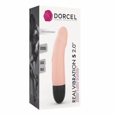 Вибратор Dorcel Real Vibration S Flesh 2.0, диам 3,7см, перезаряжаемый, для точки G SO7392 фото