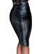 Юбка-карандаш со шнуровкой Noir Handmade F152 Powerwetlook pencil skirt, 3XL, с мокрым эффектом SX0034 фото 1