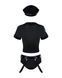 Еротичний костюм поліцейського Obsessive Police set S/M, black, топ, шорти, кепка, пояс, портупея SO7725 фото 3