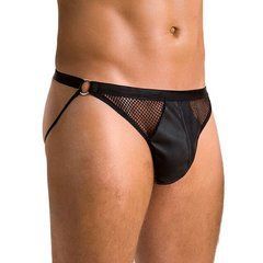 Чоловічі відкриті сліпи Passion 034 OPEN LUKE XXL/XXXL Black, екошкіра SO7575 фото