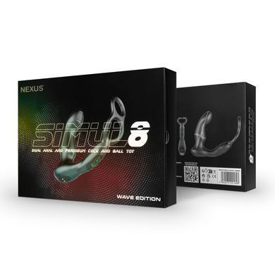 Стимулятор простаты Nexus SIMUL8 Wave Edition с эрекционным кольцом, вибрация + манящее движение ствола SX1340 фото
