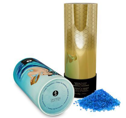 Пенящаяся соль для ванны Shunga Dead Sea salt Oriental Crystals &mdash; Ocean Temptations (500 г), соль Ме SO6894 фото