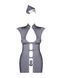 Эротический костюм стюардессы Obsessive Stewardess 3 pcs costume grey S/M (мятая упаковка!!!) SO7308-R фото 5