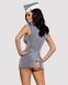 Эротический костюм стюардессы Obsessive Stewardess 3 pcs costume grey S/M (мятая упаковка!!!) SO7308-R фото 2