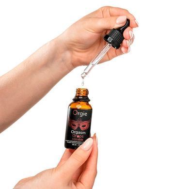 Возбуждающие капли для клитора Orgie Orgasm Drops Kissable, 30 мл, тепло-холод, вкус яблока SX1531 фото