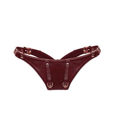 Трусики для вибромассажера Liebe Seele Wine Red Forced Orgasm Strop SO9465 фото