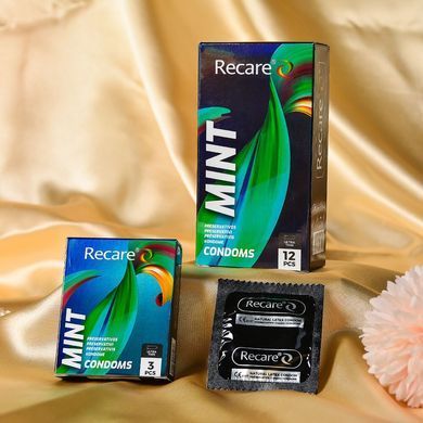 Презервативи Holographic Recare Ultra Thin Mint Condoms 12шт, ультратонкі, аромат: м'ята SX3337 фото