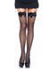 (SALE) Панчохи-сітка з атласним бантиком Leg Avenue Fishnet Thigh Highs With Bow Black, one size SO7905 фото 1