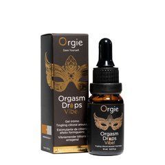 Возбуждающие капли для клитора Orgie Orgasm Drops Vibe!, 15 мл, тепло-холод, эффект вибрации SX1532 фото