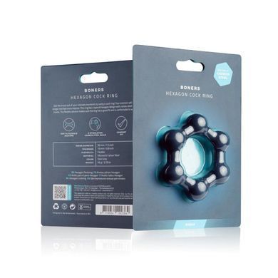 Эрекционное кольцо Boners Hexagon Cock Ring SO8873 фото