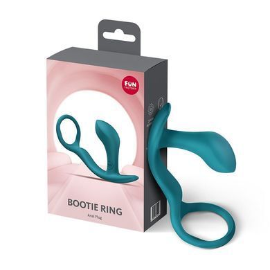 Анальная пробка с эрекционным кольцом Fun Factory Bootie Ring Bottle Green SX3690 фото