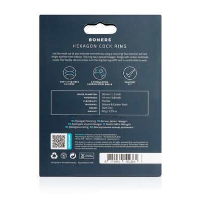 Эрекционное кольцо Boners Hexagon Cock Ring SO8873 фото