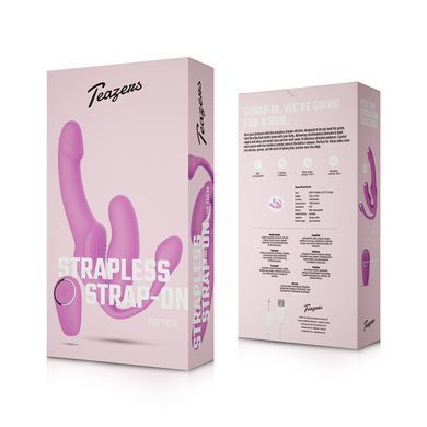 Безремінний страпон с анальною вставкою Teazers Strapless Strap-On with Anal Plug SX3901 фото