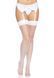 Чулки-сетка со швом Leg Avenue Backseam Thigh Highs White, one size SO7975 фото 5