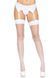 Чулки-сетка со швом Leg Avenue Backseam Thigh Highs White, one size SO7975 фото 1