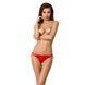 Трусики на зав'язочках з боків Passion Exclusive WARDA THONG S/M, red PS26702 фото 1