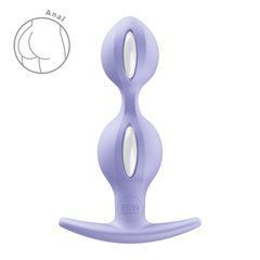Анальні кульки Fun Factory B BALLS DUO Purple, ефект вібрації, діаметр 3,2 та 3,6 см SX3691 фото