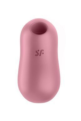Вакуумний стимулятор із вібрацією Satisfyer Cotton Candy Light Red SO6282 фото