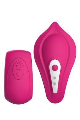 Вибратор в трусики Liebe Panty Vibe Recargable Cerise, нагрев до 39 &deg;C, пульт, трусики S-M в комплекте SX1594 фото