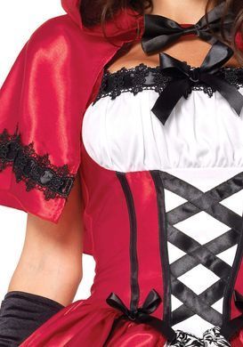 Еротичний костюм Червоної шапочки Leg Avenue Gothic Red Riding Hood L, сукня, накидка SO9124 фото