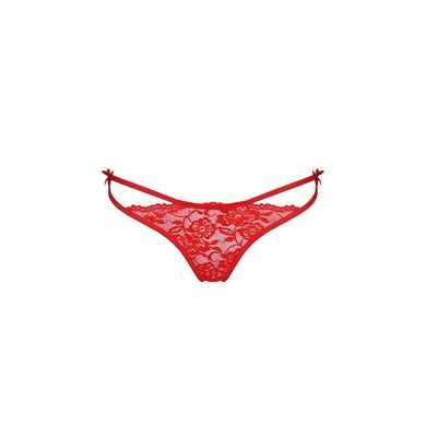Трусики на зав'язочках з боків Passion Exclusive WARDA THONG XXL/XXXL, red PS26703 фото
