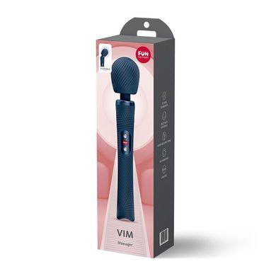 Вибромассажер Fun Factory VIM Vibrating Wand Nightblue, супермощный и легкий, до 6 часов работы SX3660 фото