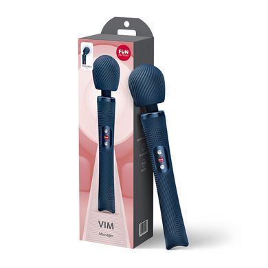 Вибромассажер Fun Factory VIM Vibrating Wand Nightblue, супермощный и легкий, до 6 часов работы SX3660 фото