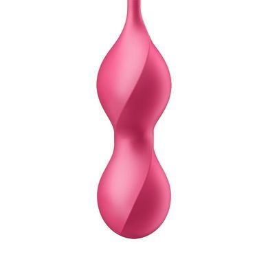 Вагинальные смарт-шарики с вибрацией Satisfyer Love Birds 2 Connect App Red, 86 г, пульт ДУ SX0571 фото