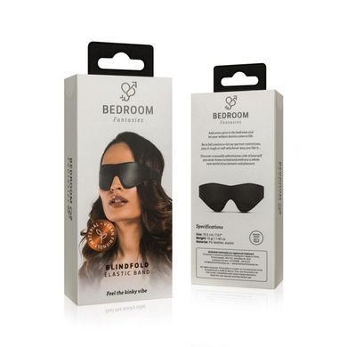 Маска Bedroom Fantasies: Faux Leather Blindfold, чорна SO8824 фото