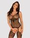 Бодистокинг Obsessive Bodystocking G323 XL/XXL black, рисунок пчелы и бабочки SO7244 фото 1