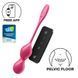 Вагинальные смарт-шарики с вибрацией Satisfyer Love Birds 2 Connect App Red, 86 г, пульт ДУ SX0571 фото 1