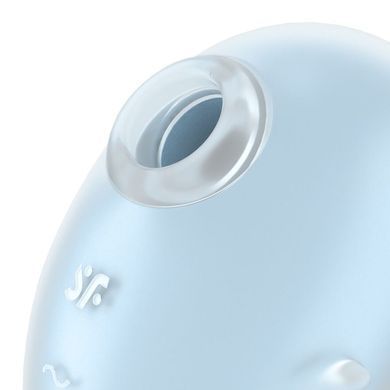 Вакуумний кліторальний стимулятор з вібрацією Satisfyer Cutie Ghost Blue SX0572 фото