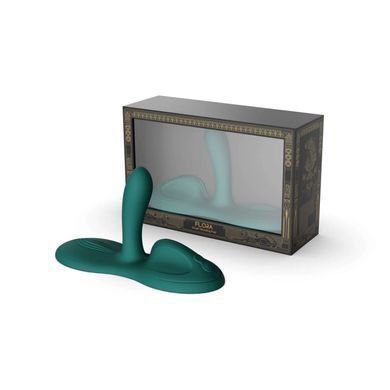 Sit-on-top смарт-вибратор Zalo &ndash; Flora Smart Vibrating Pad Turquoise Green, 9 моторов SX0715 фото