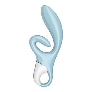 Вібратор-кролик Satisfyer Touch Me Blue, подвійний відросток, 3 потужні мотори SO7777 фото