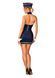 Эротический костюм стюардессы Obsessive Stewardess uniform M/L, blue, платье, пилотка, шарф, манжеты SO7730 фото 6