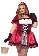 Костюм красной шапочки Leg Avenue Gothic Red Riding Hood 1X-2X SO9126 фото