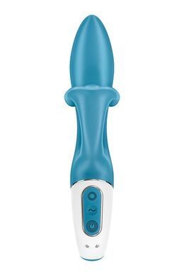Вибратор кролик с тройным отростком Satisfyer Embrace me Turquoise, 2 мотора, диаметр 3,6 см SO6284 фото