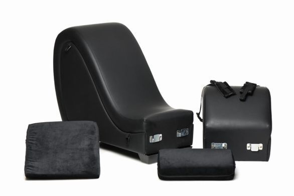 Секс-кресло с подушками Master Series Kinky Sex Lounge with Cushions - Black SX1192 фото