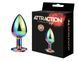 Металлическая анальная пробка MAI Attraction Toys №74 Rainbow SO6040 фото 3